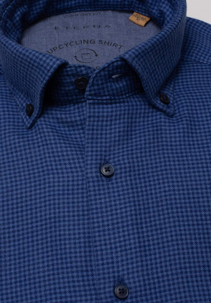 eterna Langarm Hemd Comfort Fit Flanell kariert