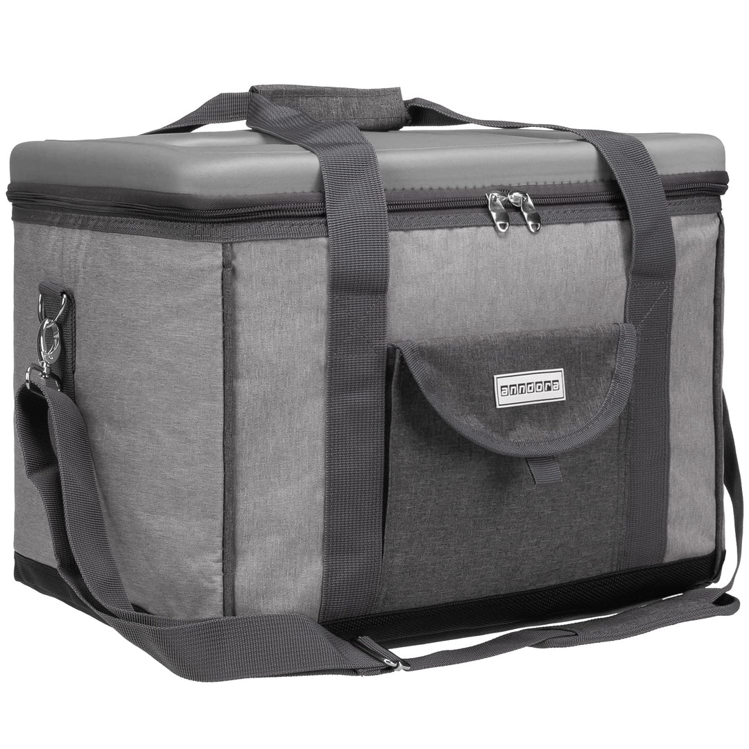 anndora Kühltasche XL 40 Liter XL hellgrau meliert