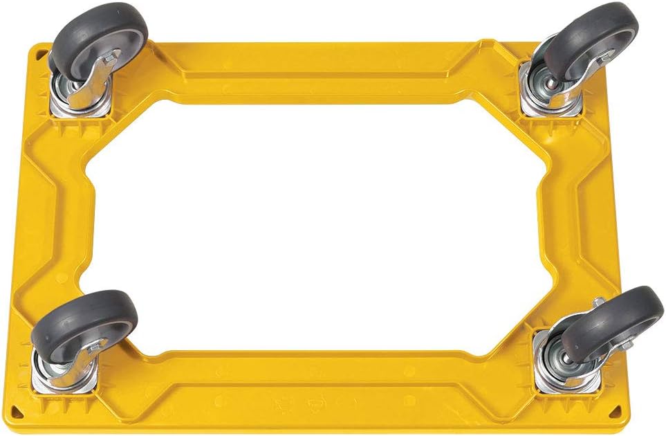 BRB 6X Logistikroller/Transportroller für Kisten 600x400 mm, Tragkraft 250 kg (gelb), Gelb