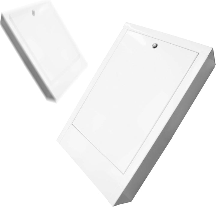 Verteilerschrank Zentrale Fussbodenheizung 4-6 Anschlüsse Aufputzgehäuse aus Weiss Pulverbeschichtet