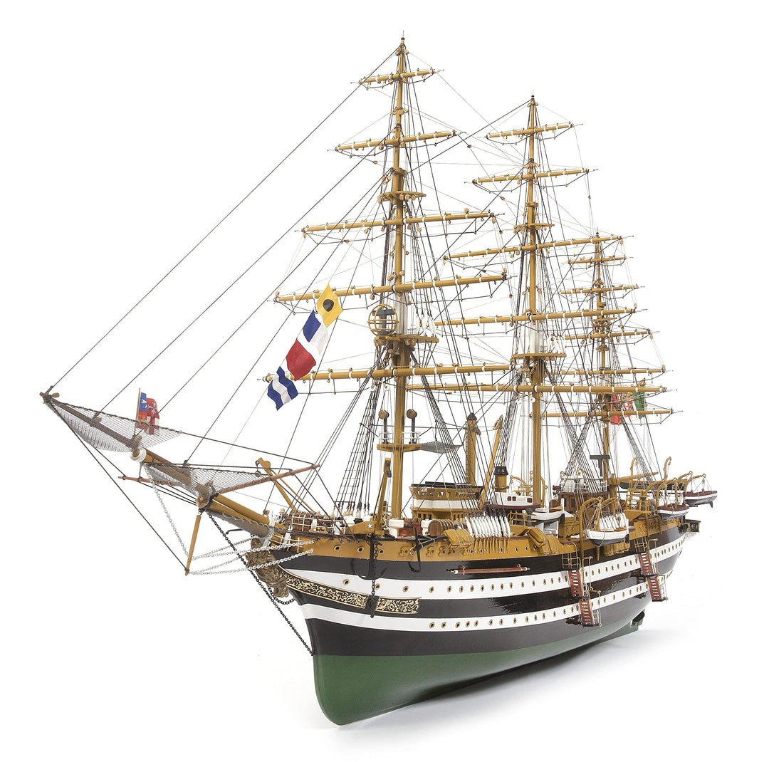 AMERIGO VESPUCCI Montagesatz Code 15006B aus Holz und Metall Massstab 1:100 (980LX560HX304W mm)Segel