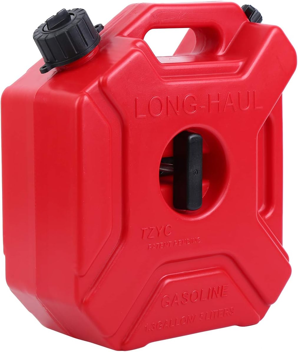 Samger Samger 5L Rot Kraftstofftank Benzinkanister mit Halterung für ATV UTV Motorrad