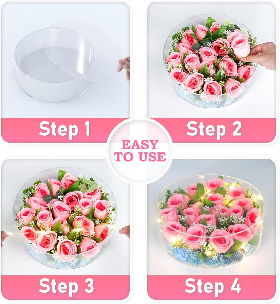 Nynelly Tortenständer aus Acryl, Acryl Tortenständer Befüllbar, Kuchentrenner, Acryl-Kuchenständer,R