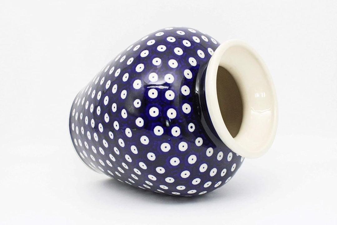 Original Bunzlauer Keramik Vase/Blumenvase, Höhe 19,7cm im Dekor 42
