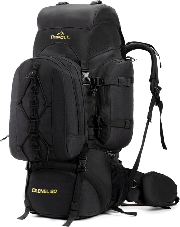 Tripole Rucksack Der Colonel-Serie Mit Innenrahmen - Mit Abnehmbarem Tagesrucksack Und Regenhülle 95