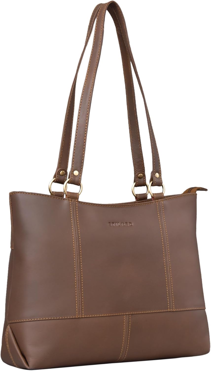 STILORD 'Delilah' Leder Shopper Damen Handtasche Umhängetasche Hobo Bag Retro Schultertasche Lederta