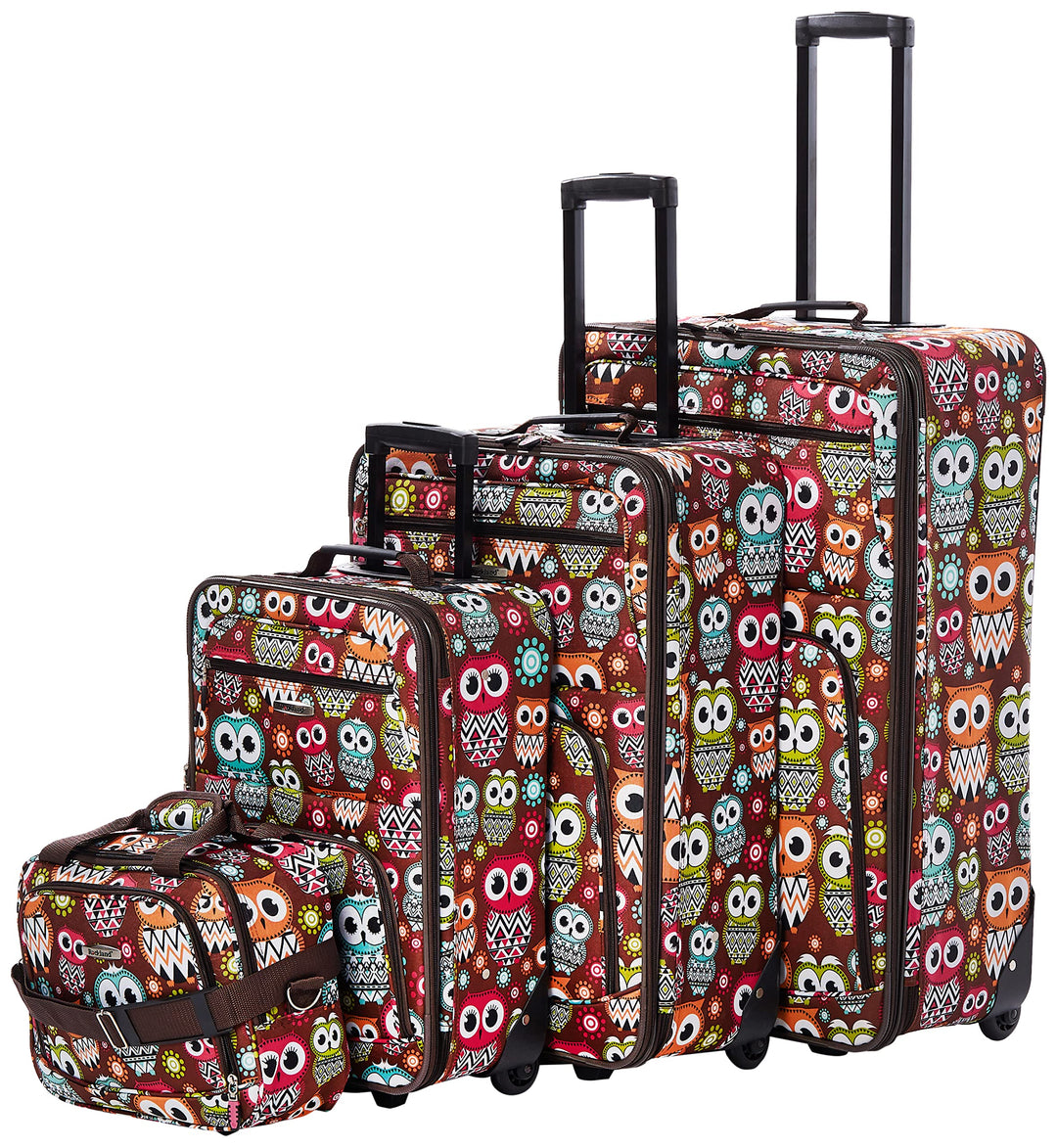 Rockland Jungle Softside Handgepäck-Set, Eule, Einheitsgrösse, Jungle Softside Handgepäck-Set Einhei