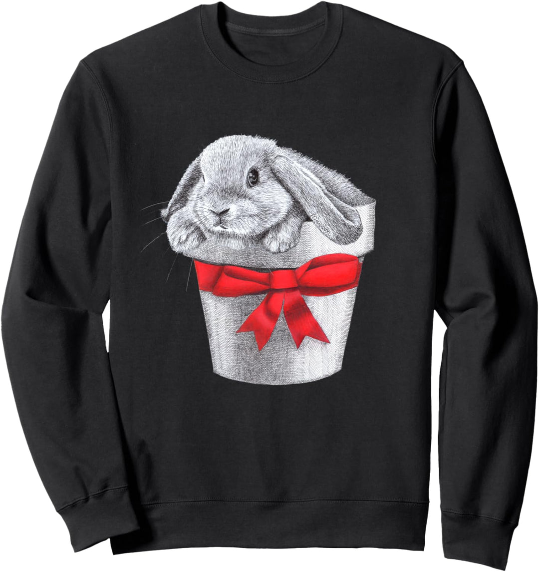 Nettes Lop Eared Bunny Rabbit Geschenk Sweatshirt