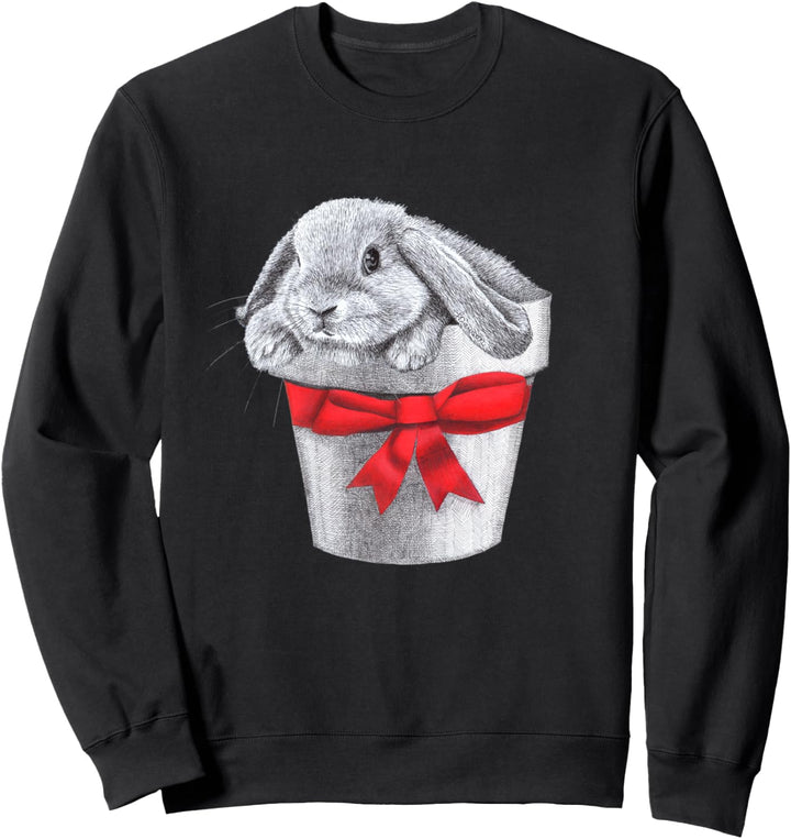 Nettes Lop Eared Bunny Rabbit Geschenk Sweatshirt