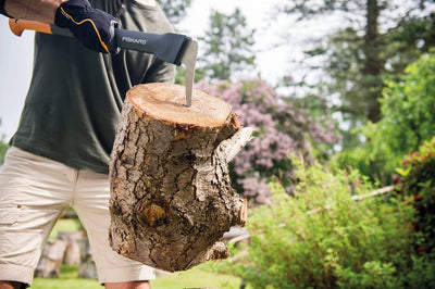 Fiskars Lange Hand-Sappie zur Holzbearbeitung, Länge: 78,5 cm, Gehärtete Stahlklinge/Glasfaserverstä