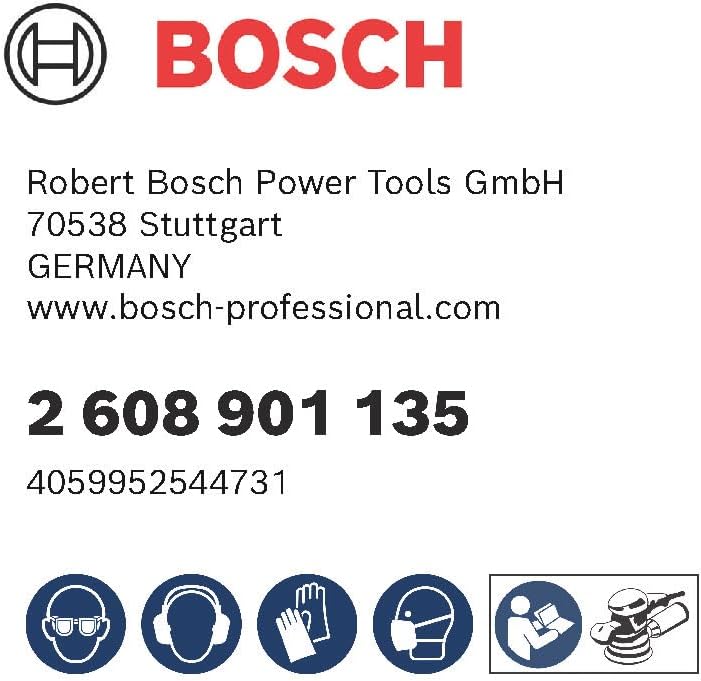 Bosch Accessories 50x Schleifpapier Expert C470 Mehrloch (für Hartholz, Farbe auf Holz, Ø 150 mm, Kö