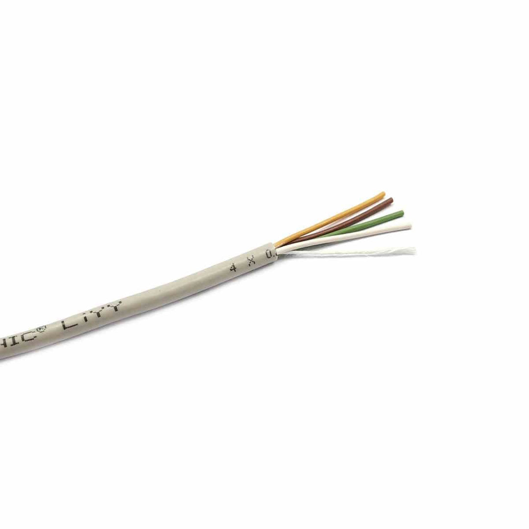 WITTKOWARE LiYY 3x0,25mm² Elektronik Steuerleitung ohne Abschirmung, Kupfer, grau, 100m 4x0,25mm² 10