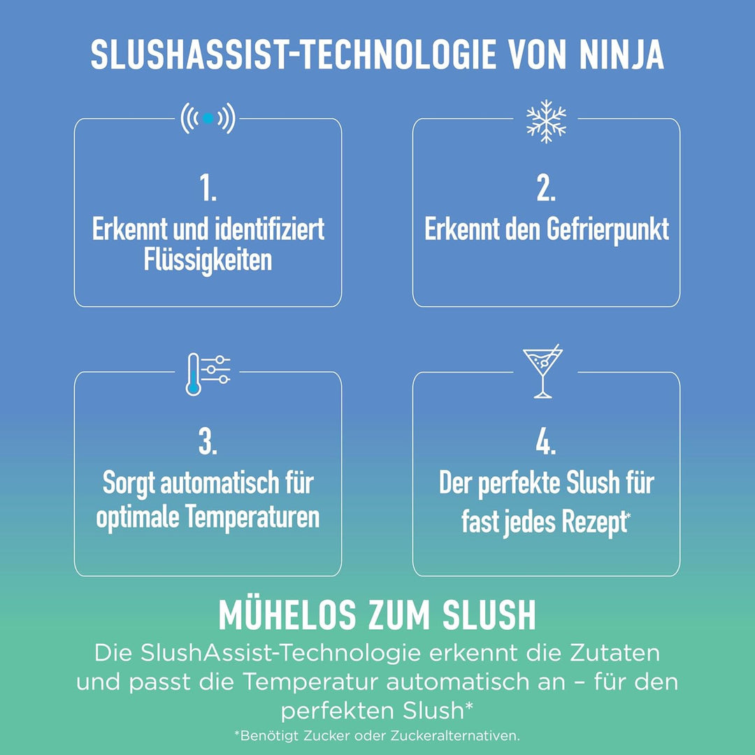 Ninja SLUSHi XL Slush-Eismaschine mit SlushAssist-Technologie, grosses Fassungsvermögen von 3,7 l (m
