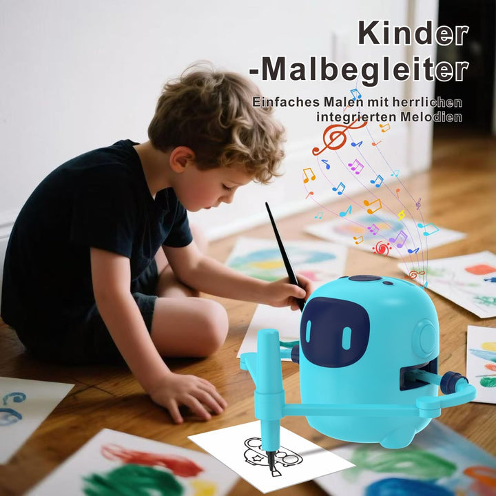 Zeichenroboter für Kinder Drawing Robot mit 150 Karten Interaction&17 Color Pens Malroboter für Kind