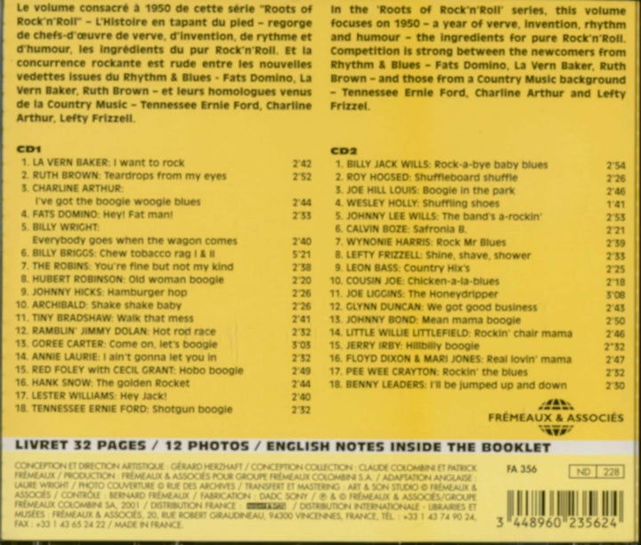 Roots Of Rock & Roll Vol. 6 : 1950, Audio-CD