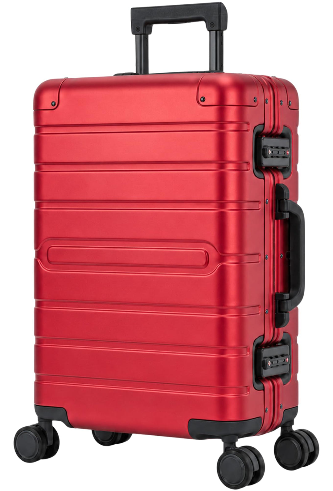 Travelhouse Oslo Aluminium Bordkoffer 55cm (39L) Hartschalenkoffer Handgepäckkoffer 2X TSA Zahlensch