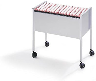 Durable Eco Hängemappenwagen 80 A4, grau, aus kratzfestem Stahl, 655 x 592 x 368 mm, 309510 Offen Gr