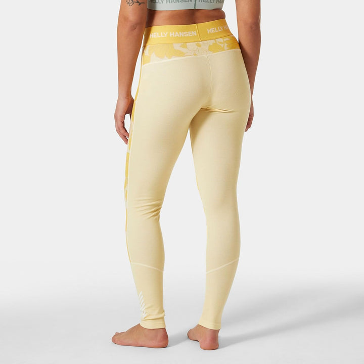 Helly Hansen Damen Pants W Lifa Merino Midw Gra Pant XS Gelb Creme, XS Gelb Creme