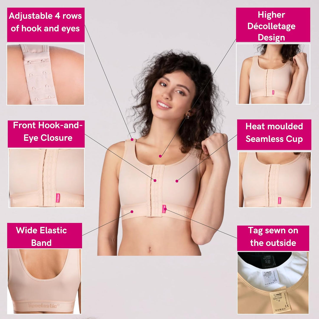 LIPOELASTIC® PI Ideal Variant - Nahtlose elastische Cups XXL Schwarz