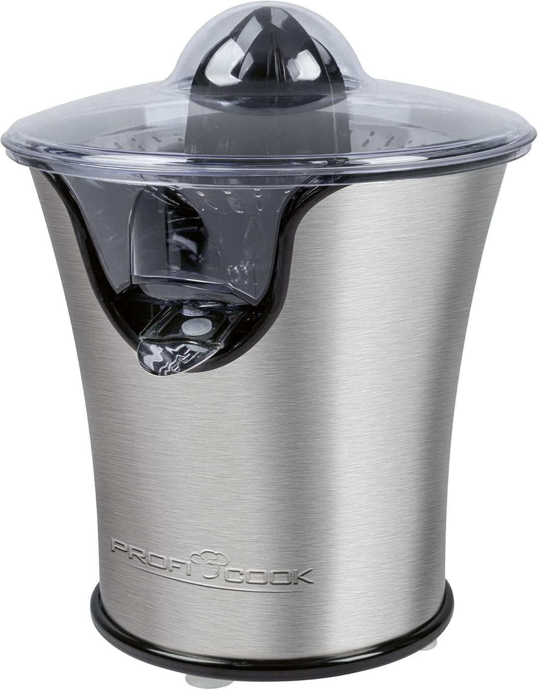 ProfiCook Zitruspresse PC-ZP 1018,Edelstahlgehäuse, Edelstahlsieb, Tropfstopp, automatische Start/St