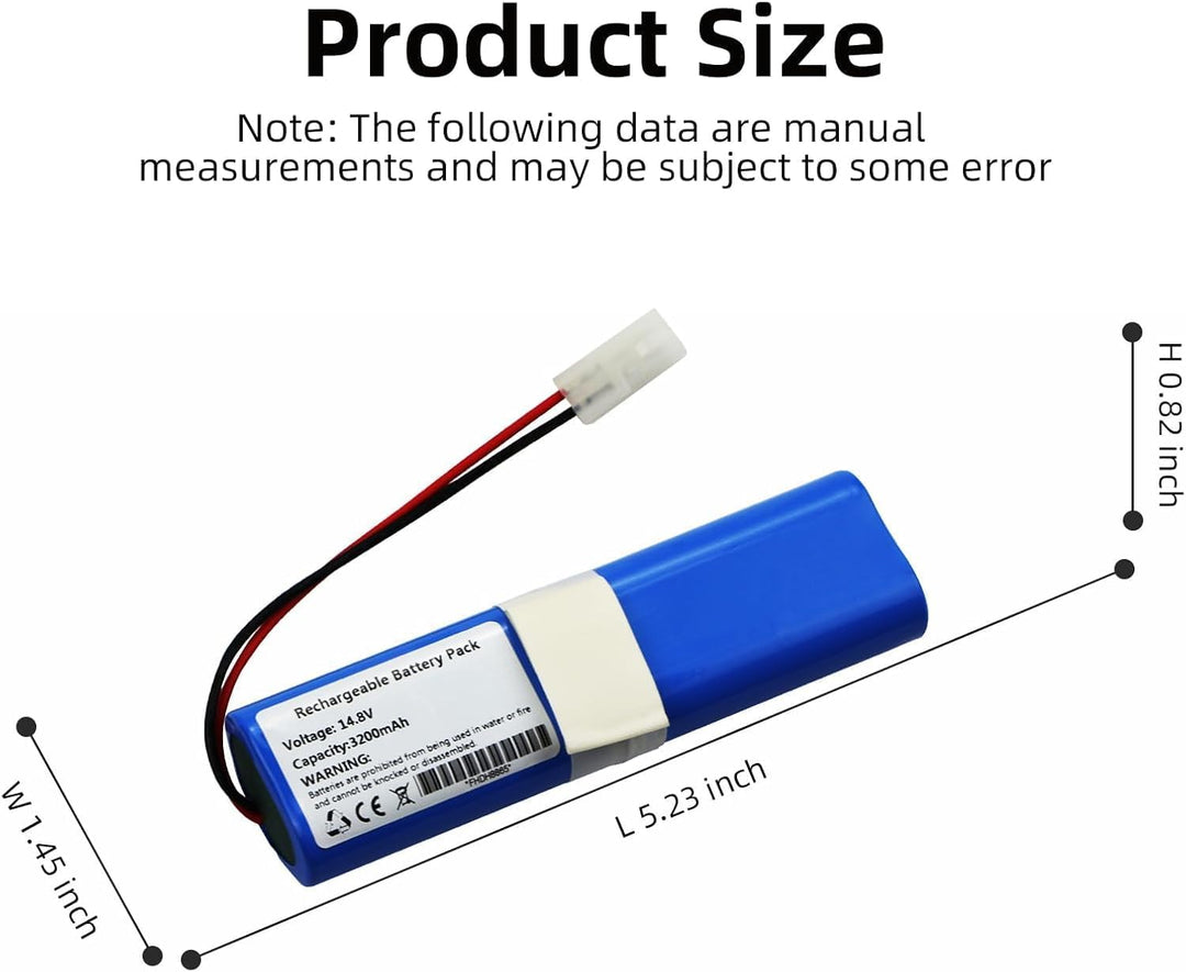 3200mAh Saugroboter Ersatzakku Kompatibel mit Qihoo 360 S6 360 S8 Rowenta X-Plorer Serie 75 X-Plorer