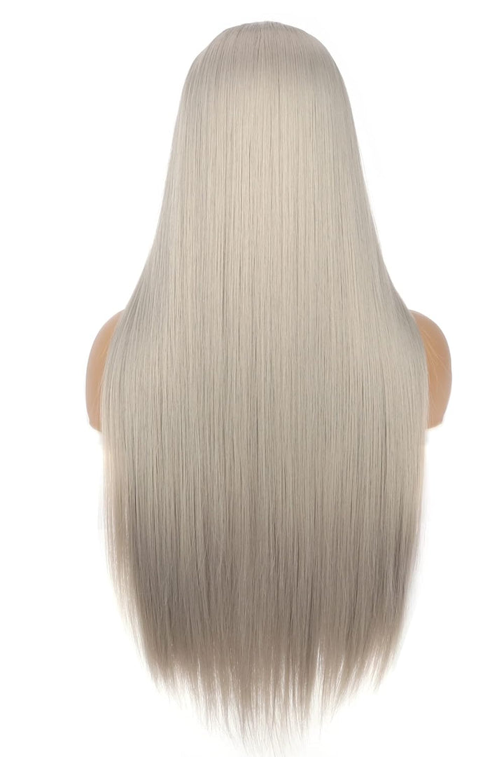 PORSMEER Perücke Blond Lange Haare Glatt für Frauen/Mädchen Natürlich Synthetische Haarperücke Party