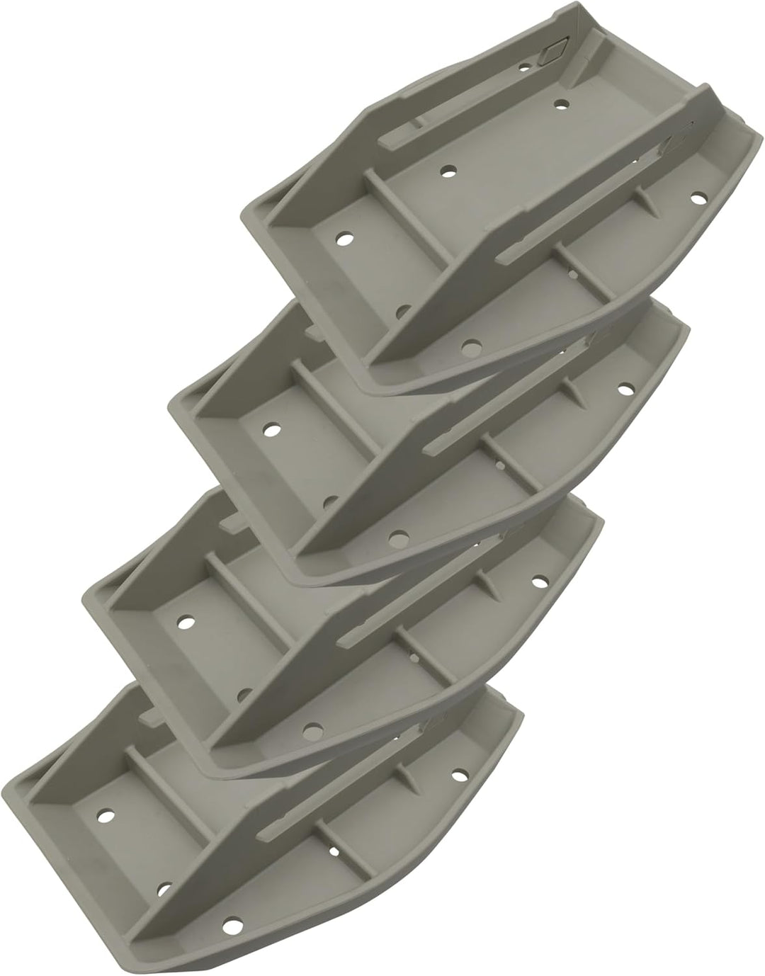 trailer parts4u 4 breite Stützplatten kompatibel mit Alko Stützen Bigfoot Wohnwagen Wohnwagenstützen