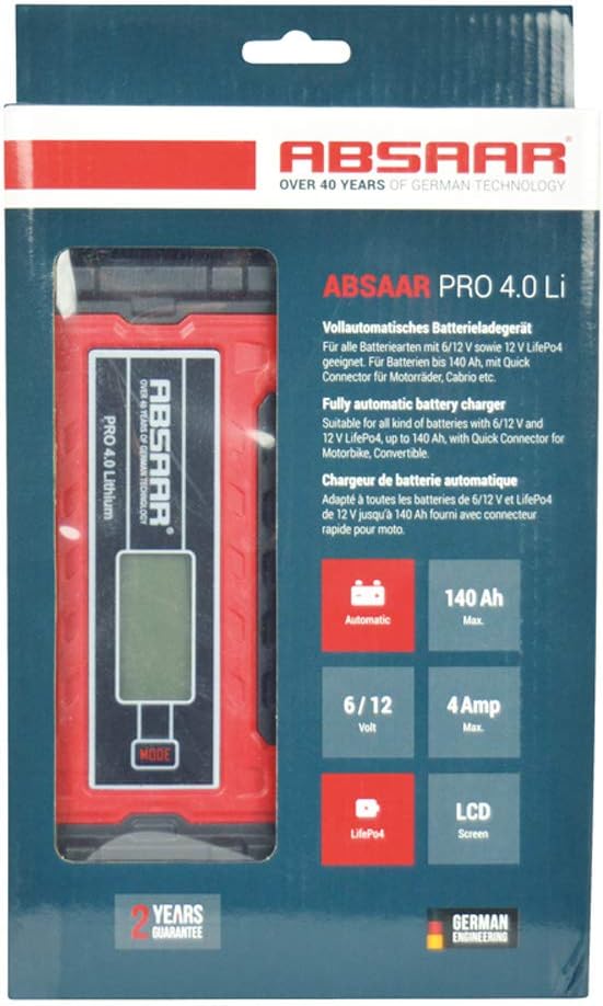 Absaar Smart Kabel PRO 4.0 Lithium 4A 6/12V, 4A