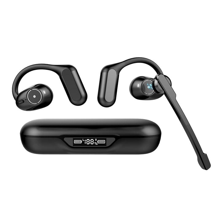BANIGIPA Open Ear Kopfhörer mit abnehmbarem Mikrofon, True Wireless Earbuds mit DSP Geräuschunterdrü