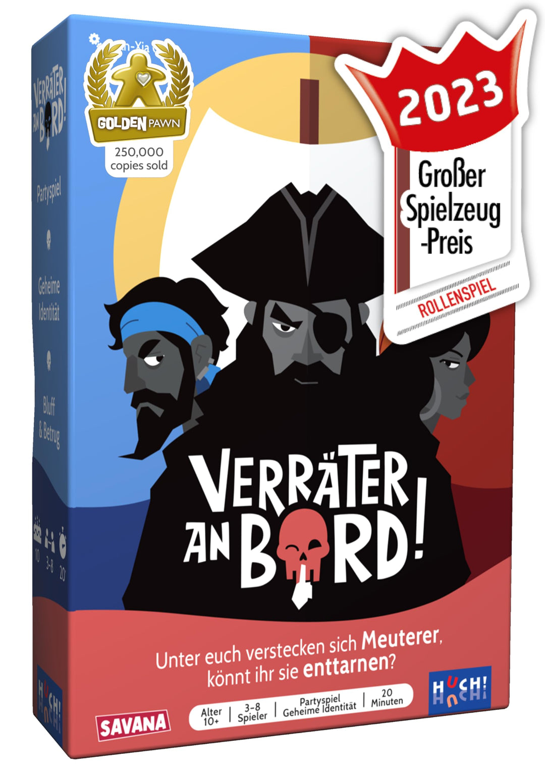 SAVANA Verräter an Bord - Bluffen, Strategie, Spass, &amp; Verrat | Kartenspiel für Jugendliche &amp; Erwach