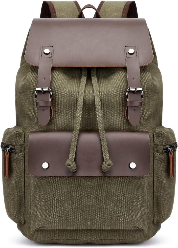 FANDARE Laptop Rucksack Kordelzug Schulranzen 15.6 Zoll Laptoptasche Segeltuch Daypacks Schulrucksac