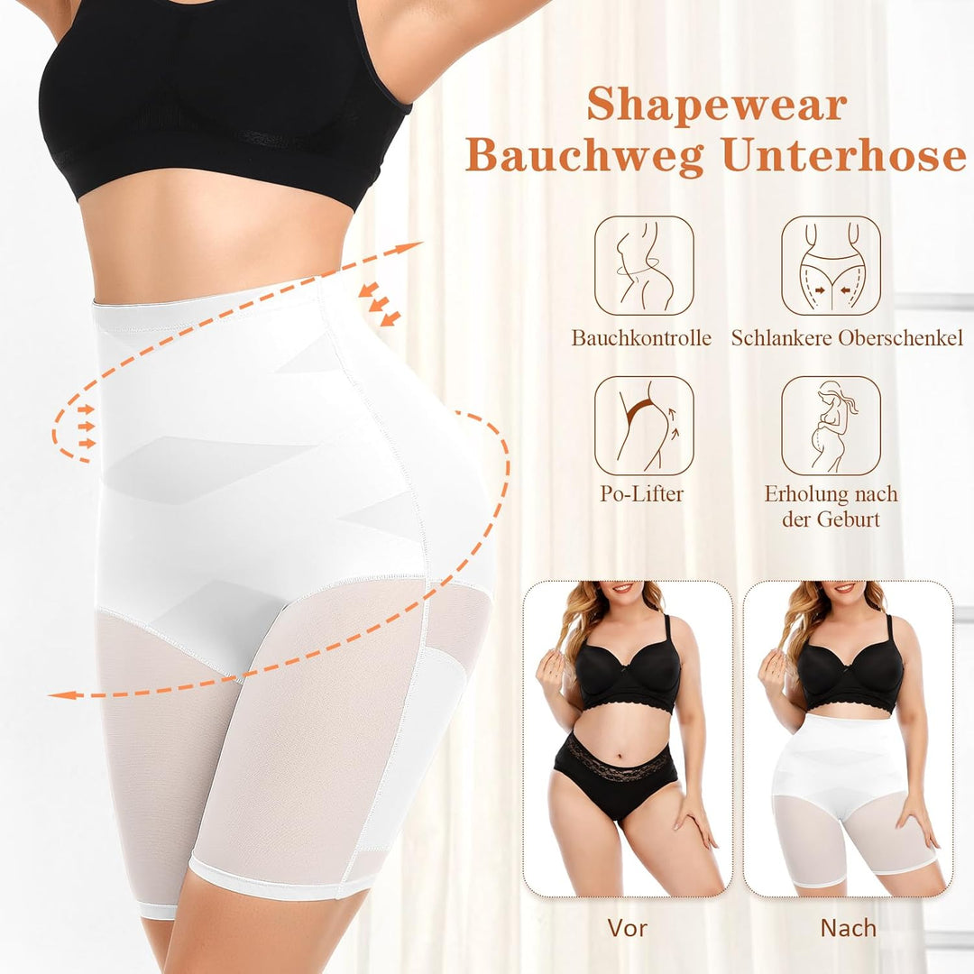 Werkiss Bauchweg Unterhose Damen Shapewear Miederhose Hohe Taille Unterwäsche Figurenformend Bauchko
