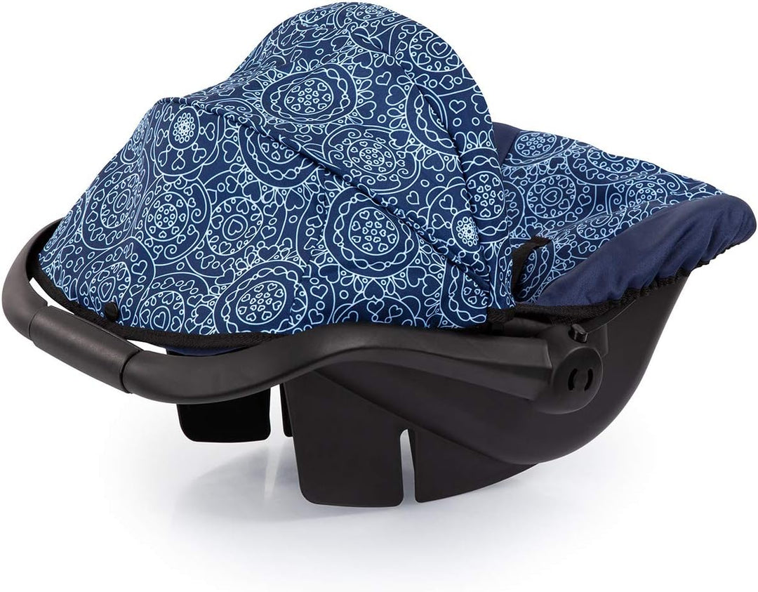 Bayer Design 67903AA Puppen-Autositz EasyGo, Puppenzubehör, passend zu Vario-Puppenwagen, mit Abdeck
