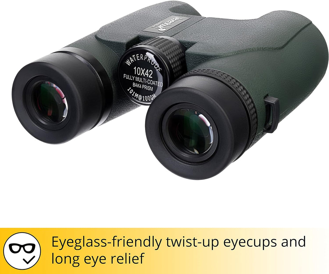 Levenhuk Karma PRO 10x42 Kompaktes Dachkantprismen-Fernglas mit Komplett Wasserdichtem und Beschlagf