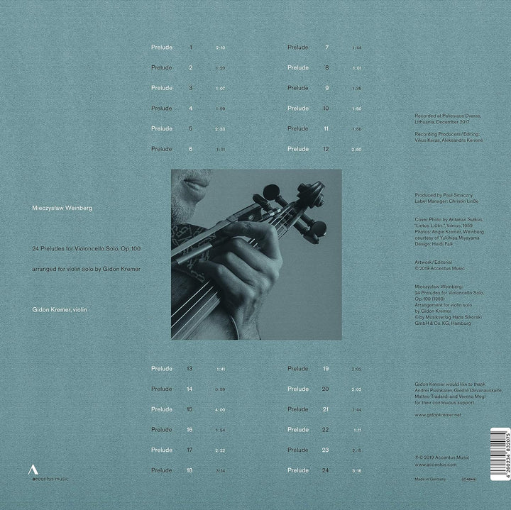 Weinberg: 24 Präludien für Cello solo, Op.100, Vinyl