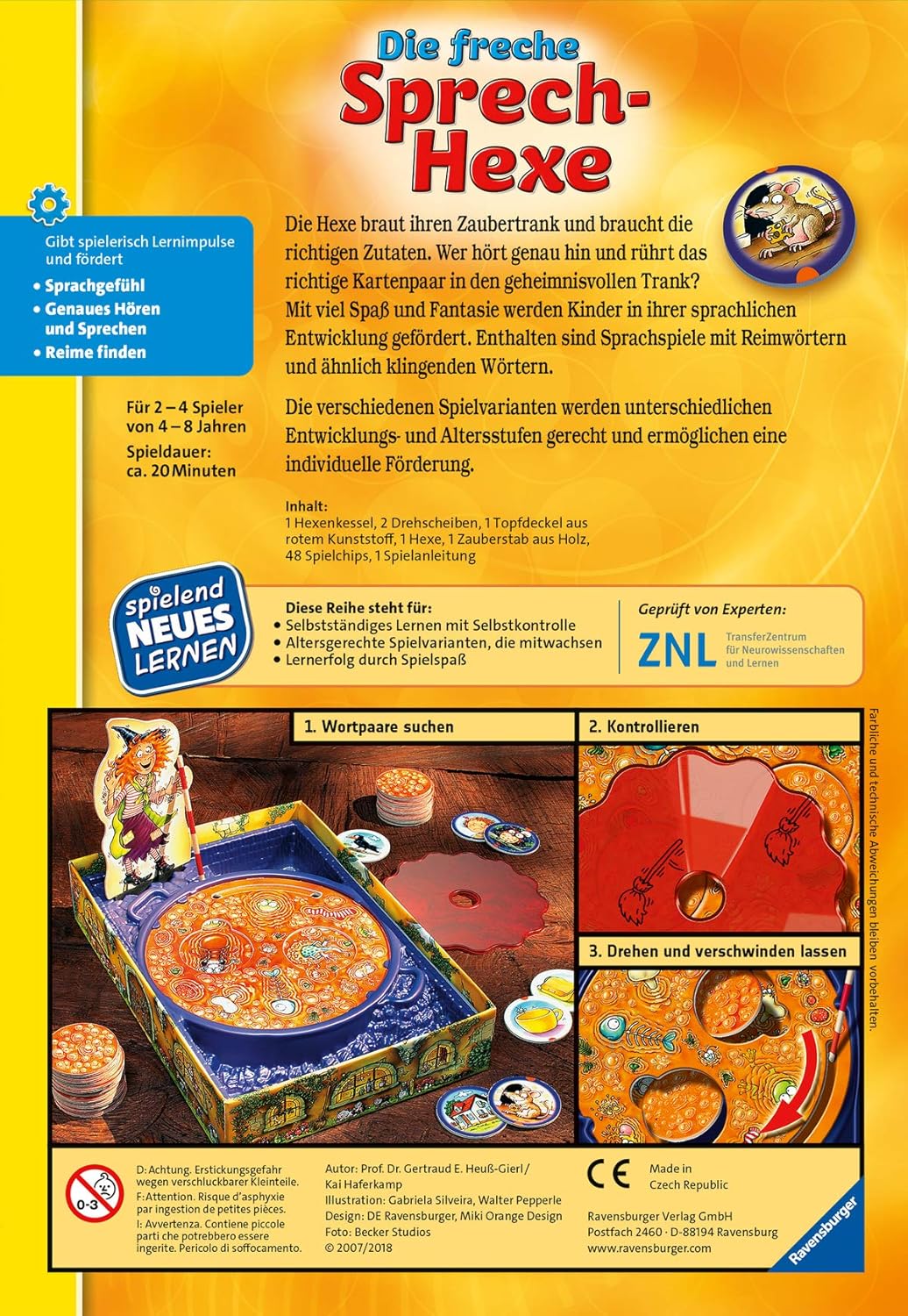Ravensburger 24955 - Wort für Wort - Spielen und Lernen für Kinder & 24944 - Die freche Sprech-Hexe