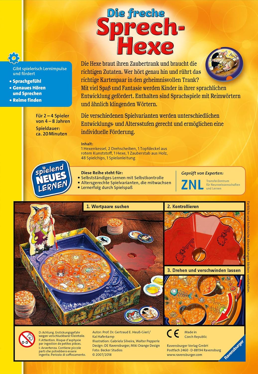 Ravensburger 24944 - Die freche Sprech-Hexe - Spielen und Lernen für Kinder &amp; 23063 - Nanu? Mitbring