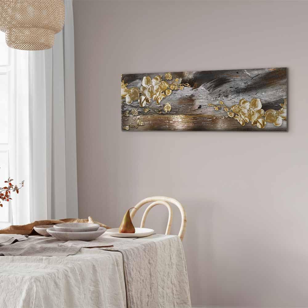 murando Akustikbild Abstrakt 135x45 cm Bilder Akustikschaum Hochleistungsschallabsorber Schallschutz