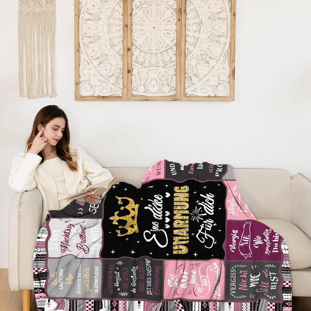 Geschenke für Freundin,Umarmung Kuscheldecken Geschenkegeburtstag für Beste Freundin,Geschenke für F