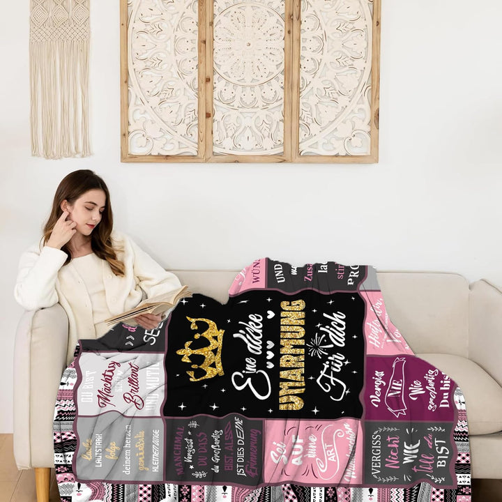 Geschenke für Freundin,Umarmung Kuscheldecken Geschenkegeburtstag für Beste Freundin,Geschenke für F