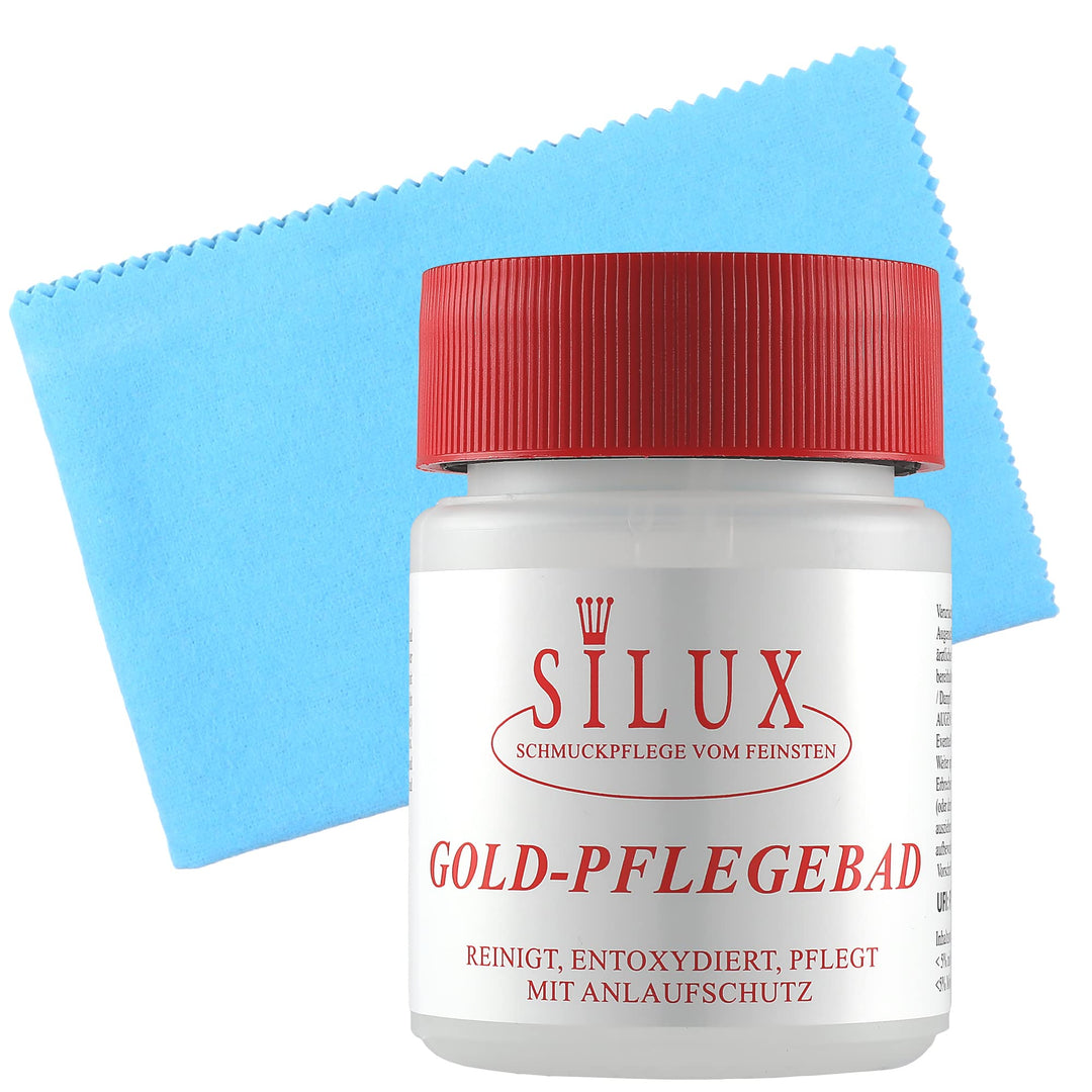 Goldbad mit Poliertuch für Goldschmuck 200 ml Made in Germany Goldreiniger für Schmuck Schmuckreinig