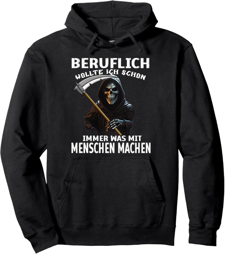 Halloween Kostüm Sensenmann Zombie Lustige Sarkasmus Spruch Pullover Hoodie