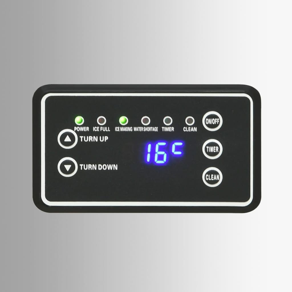 vidaXL Eiswürfelmaschine Silbern 45 kg / 24 h