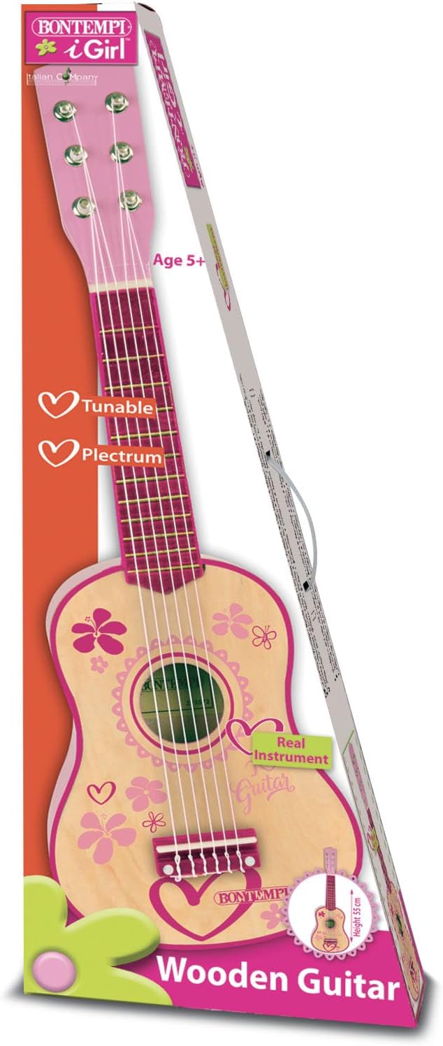 Bontempi 22 5572 - Klassische Gitarre, L. 55 cm, Holz