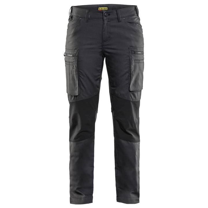 Damen Service Bundhose Stretch Armygrün/Schwarz C30 Dunkelgrau/Schwarz C30, Dunkelgrau/Schwarz C30