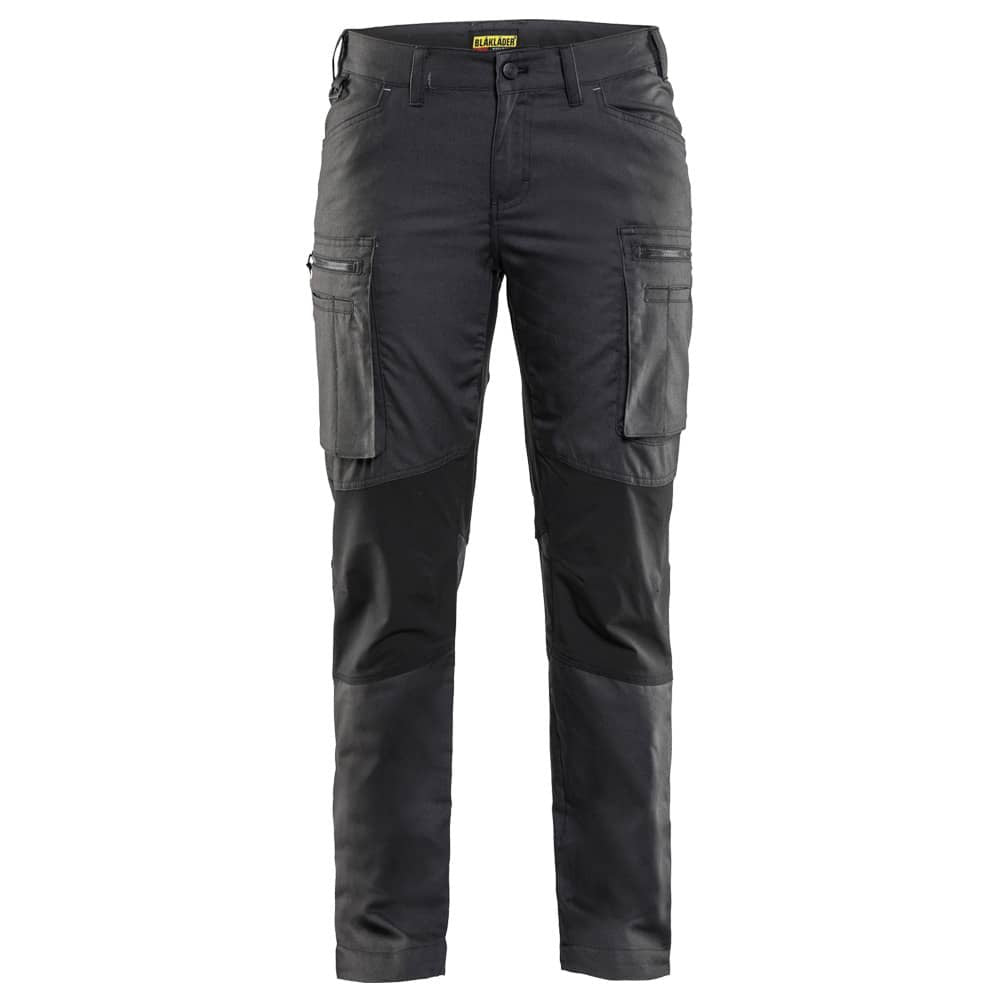 Damen Service Bundhose Stretch Armygrün/Schwarz C30 Dunkelgrau/Schwarz 38, Dunkelgrau/Schwarz 38