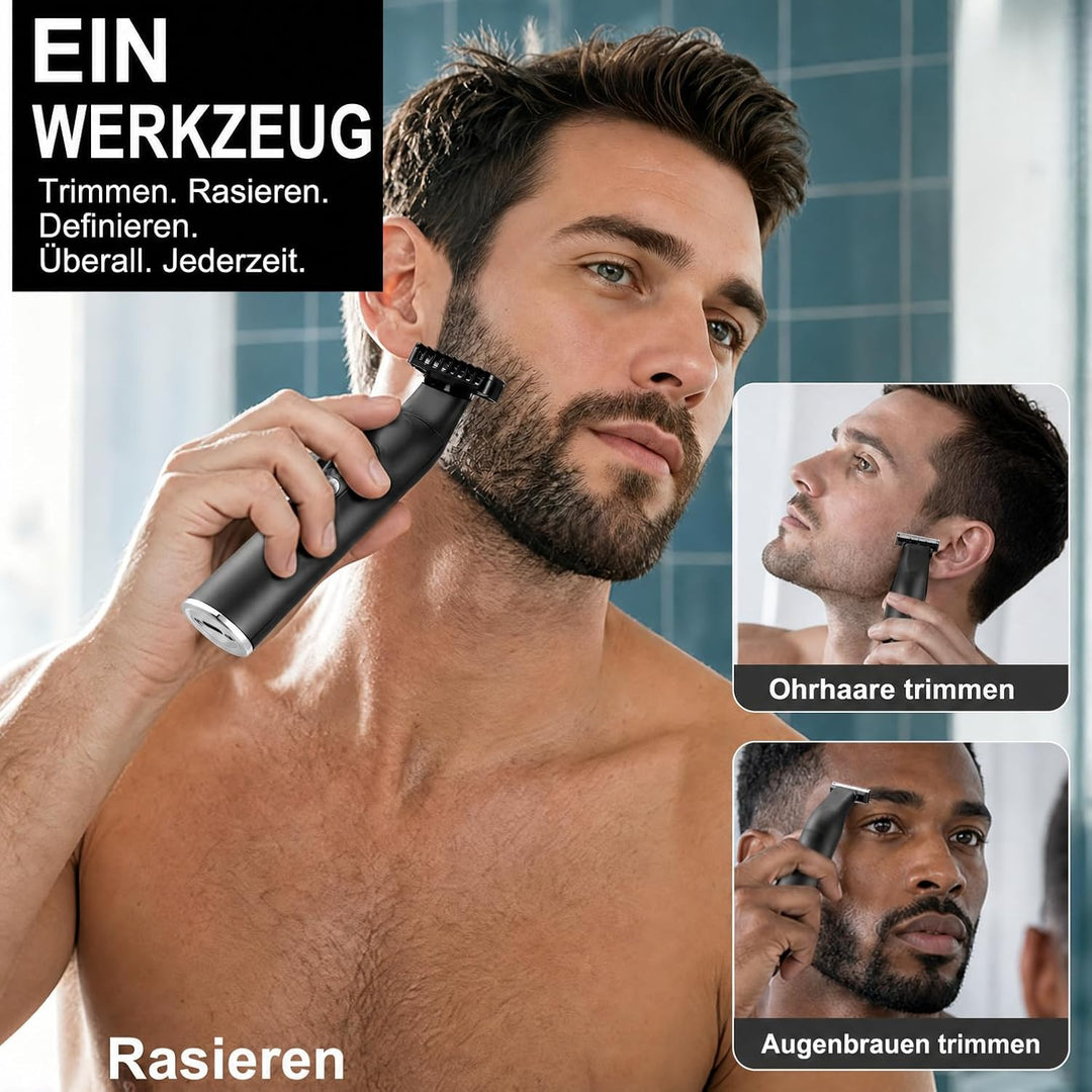 Intimrasierer Mann, Barttrimmer Herren, Rasierer Herren Elektrisch multifunktional Körperrasierer Ty