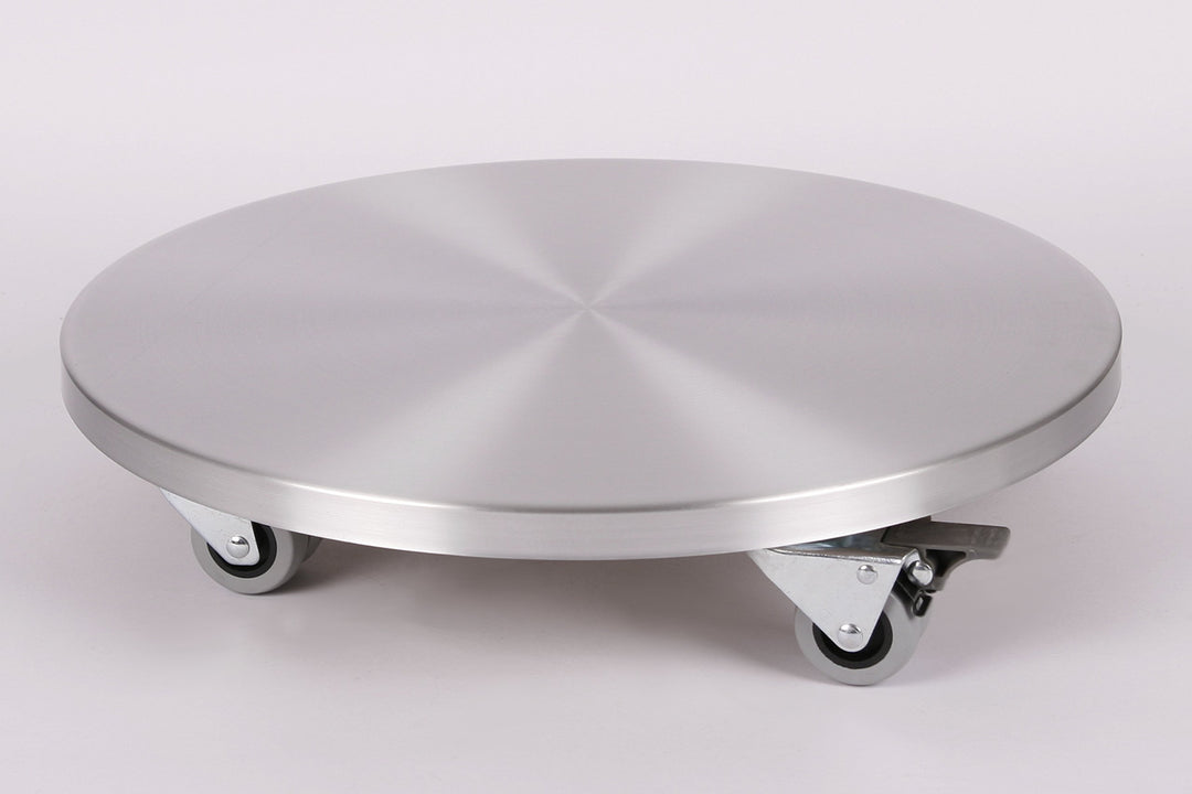 Möbelroller/Pflanzenroller (Profi) Ø 46 cm, ALU, 300kg, Doppelrollen + Bremse, Marke: Szagato, Made