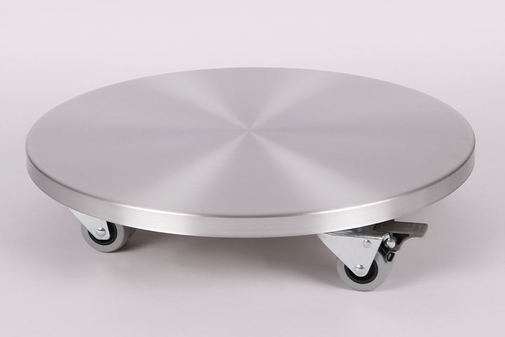 Möbelroller/Pflanzenroller (Profi) Ø 46 cm, ALU, 300kg, Doppelrollen + Bremse, Marke: Szagato, Made