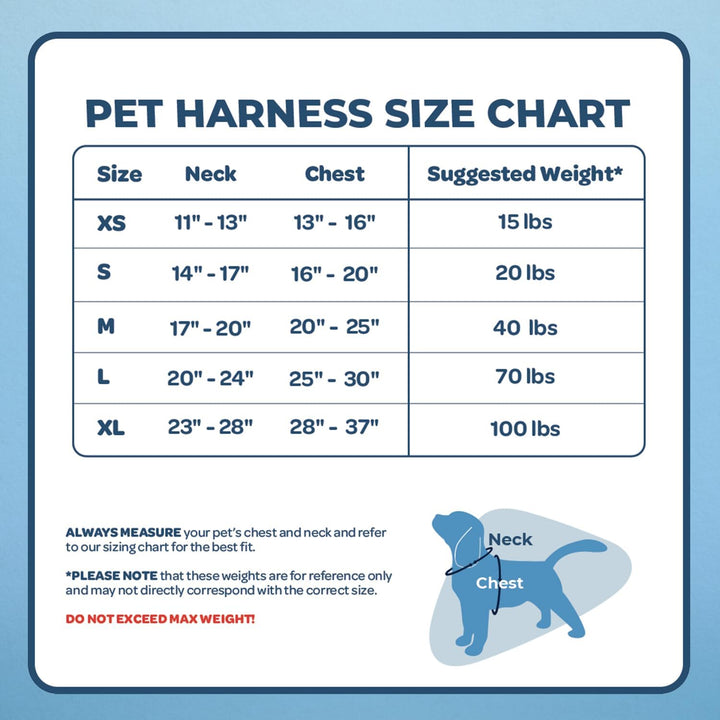 Voyager Von Best Pet Supplies – verstellbares Hundegeschirr mit 3M reflektierender Technologie, kein